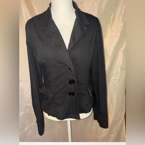 Vintage Elegant Black Women's Blazer